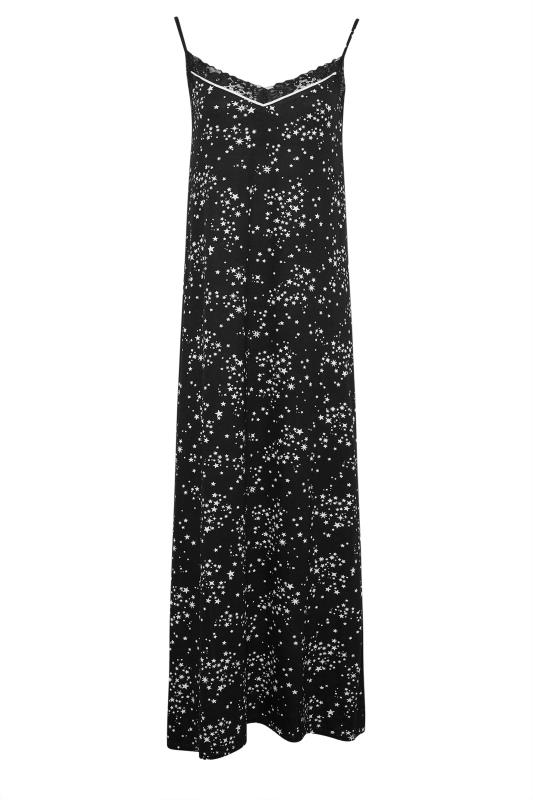 LTS Tall Women's Black Star Print Maxi Chemise | Long Tall Sally 6