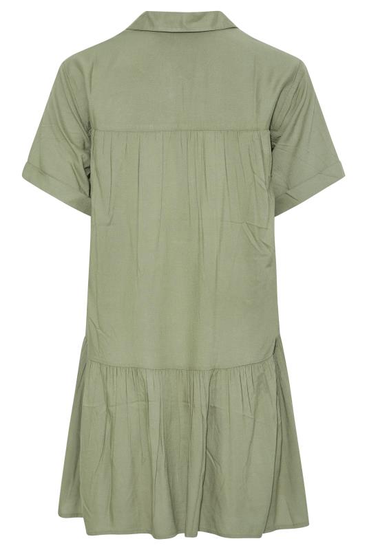 LTS Tall Women's Khaki Green Tiered Tunic | Long Tall Sally 7