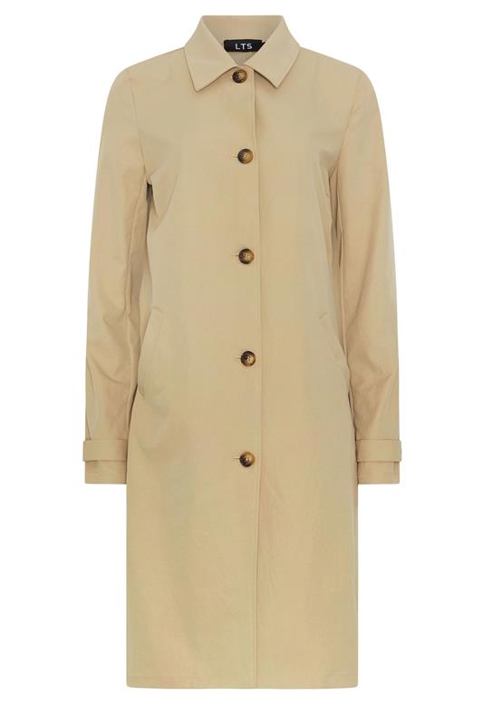 LTS Tall Women's Stone Brown Button Car Coat | Long Tall Sally 5