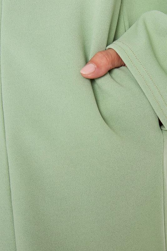 LTS Tall Mint Green Scuba Longline Blazer 4