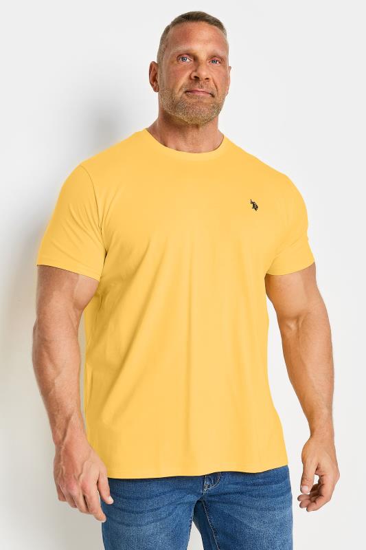  Grande Taille U.S. POLO ASSN. Big & Tall Yellow Short Sleeve T-Shirt