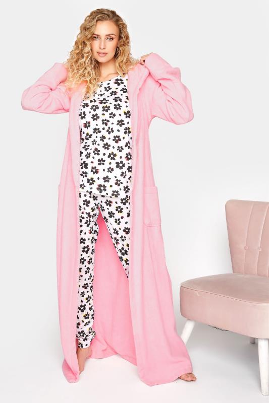 Tall  LTS Pink Cotton Maxi Robe