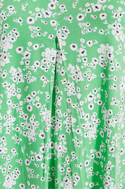 Plus Size Green Floral Swing Vest Top | Yours Clothing 5