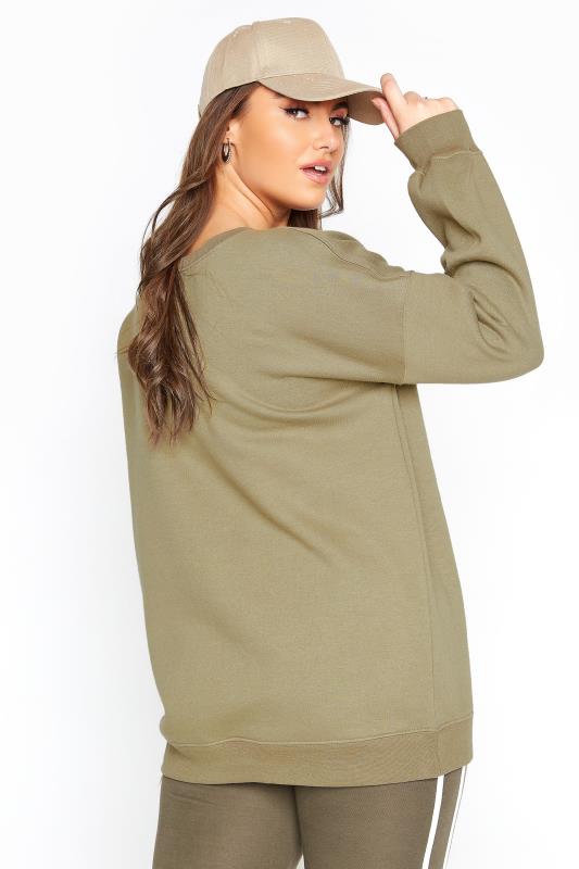 LIMITED COLLECTION Khaki Cotton Jersey Sweatshirt | Yours Clothing