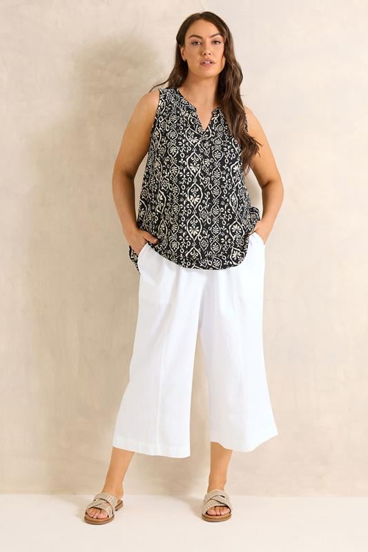  EVANS Pantalon court à enfiler en coton blanc