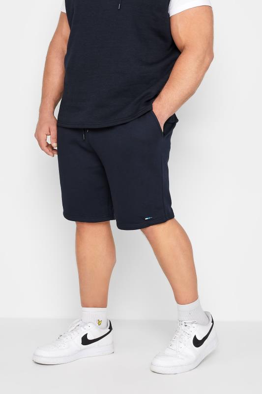 Jogger Shorts Grande Taille BadRhino Big & Tall Navy Blue Essential Jogger Shorts
