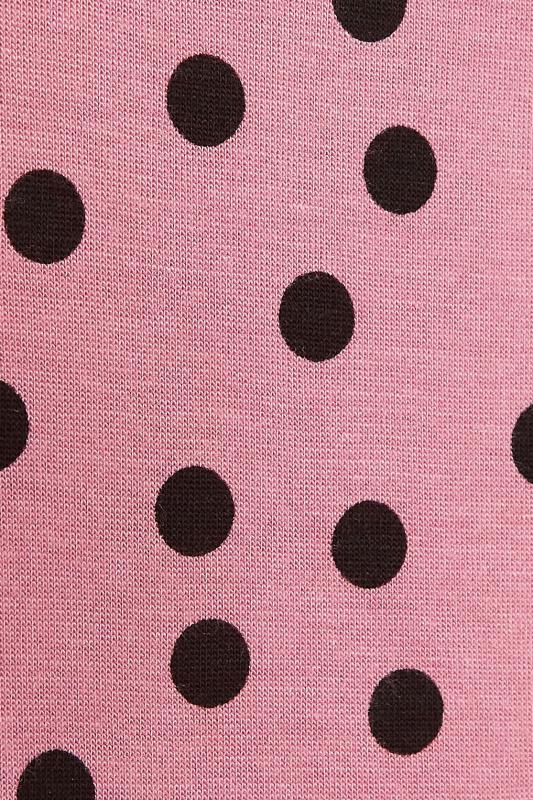 Pink Spot Print Puff Sleeve Midaxi Dress_S.jpg