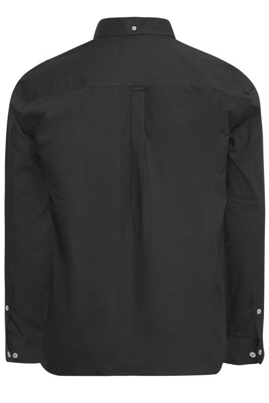 BadRhino Black Essential Long Sleeve Oxford Shirt | BadRhino 4