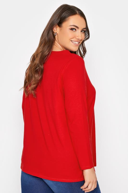 Red Long Sleeve Basic T-Shirt_C.jpg