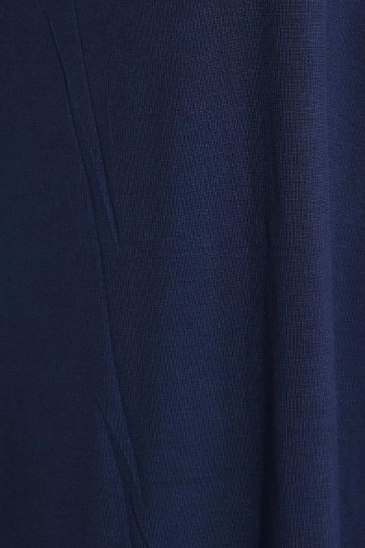 Curve Navy Blue Grown On Sleeve Cardigan 5