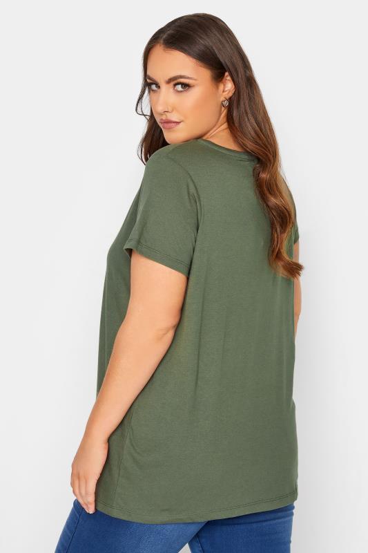 Curve Olive Green Short Sleeve T-Shirt_C.jpg