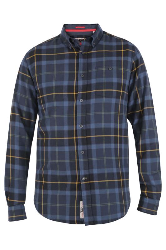 D555 Blue Check Flannel Shirt_F.jpg