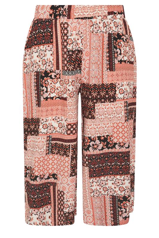 YOURS Plus Size Orange Paisley Culottes | Yours Clothing 5