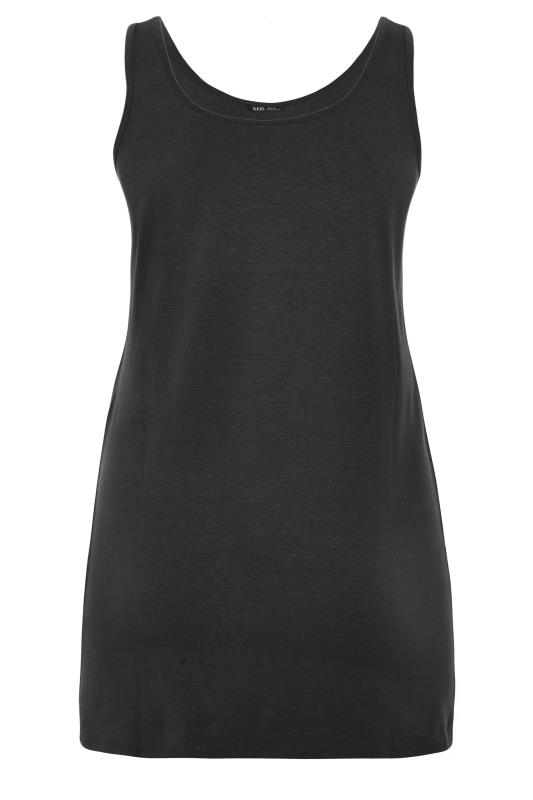 YOURS Plus Size 2 PACK Black Longline Vest Tops | Yours Clothing 7