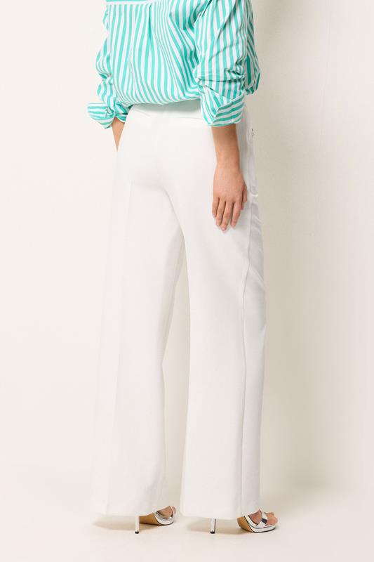 STAR White Tailored Wide Leg Trousers | StarByJM 2