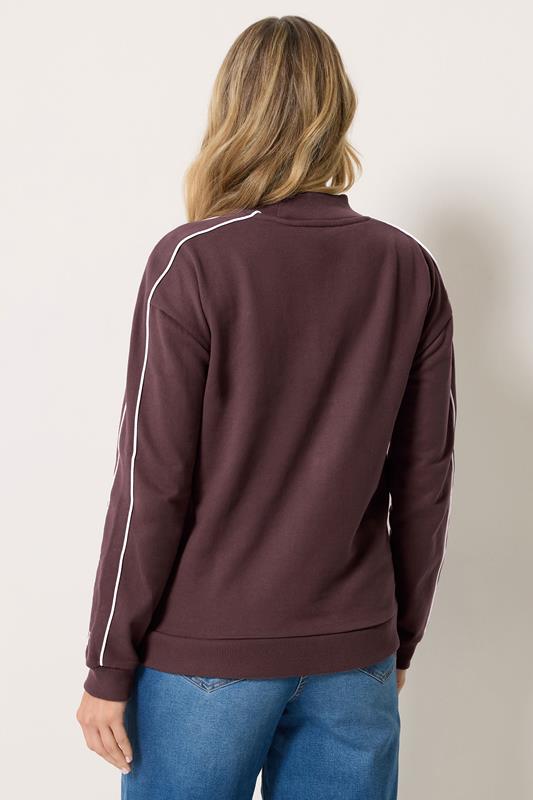 LTS Tall Women's Purple High Neck Sweatshirt | Long Tall Sally 2
