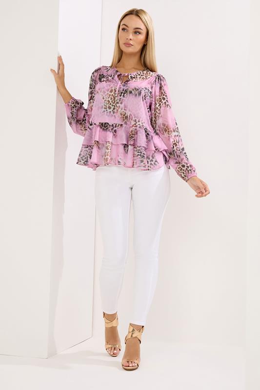 STAR Plus Size Animal Frill Hem Blouse | StarByJM 1
