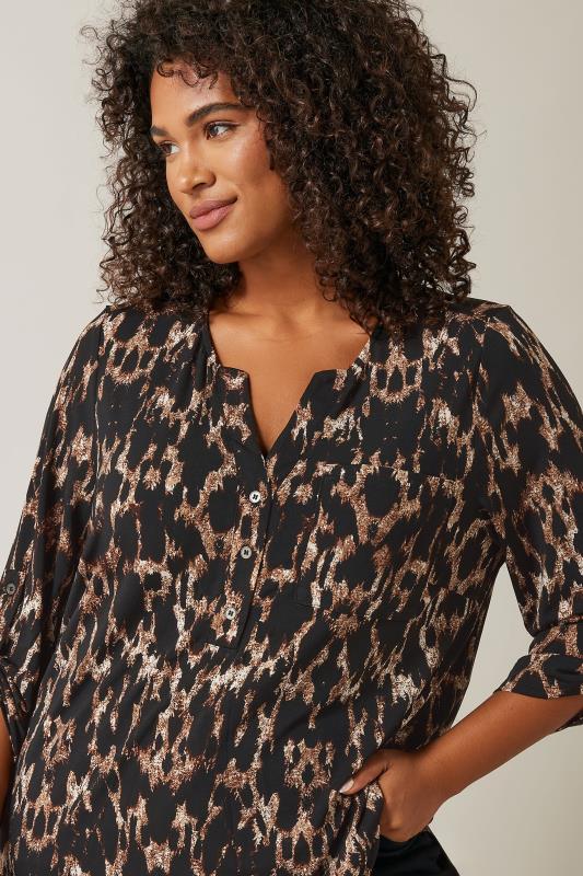 Evans Black Animal Print Top 4