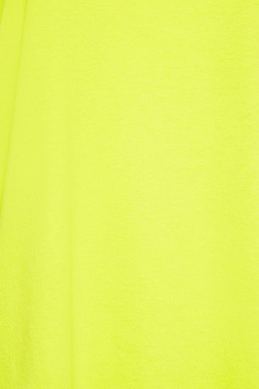 YOURS Curve Plus Size Lime Green Essential T-Shirt | Yours Clothing  4