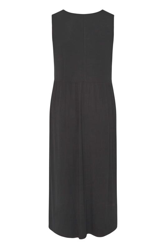 LIMITED COLLECTION Curve Black Sleeveless Pocket Maxi Dress 7