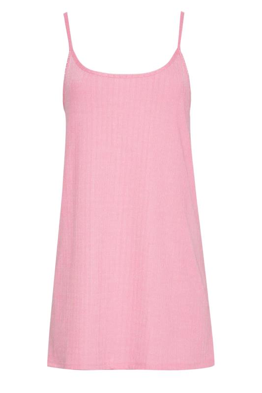 LTS Tall Pink Ribbed Strappy Vest Top 6
