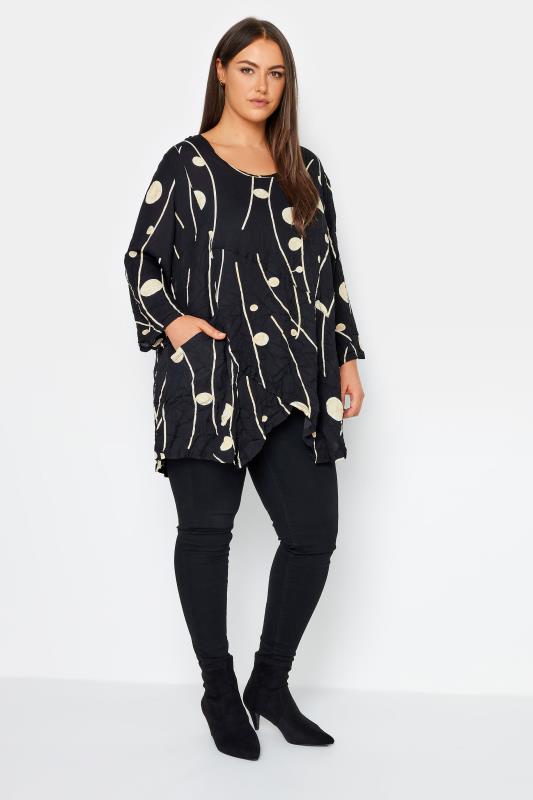 Evans Black Line Print Tunic Top 2