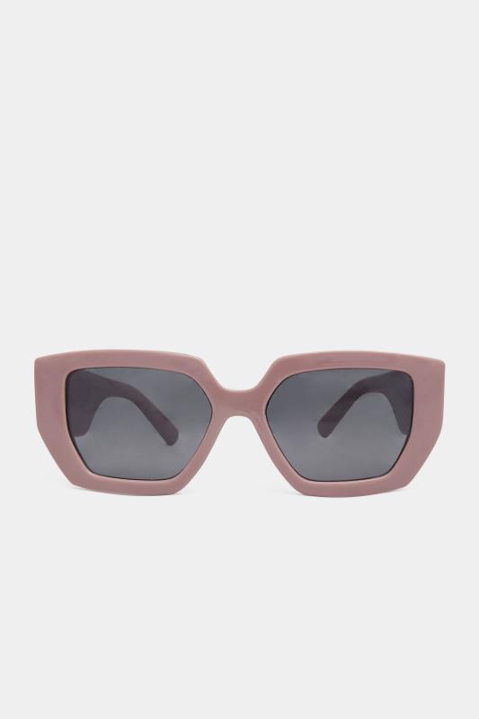 Pink Frame Oversized Sunglasses 3