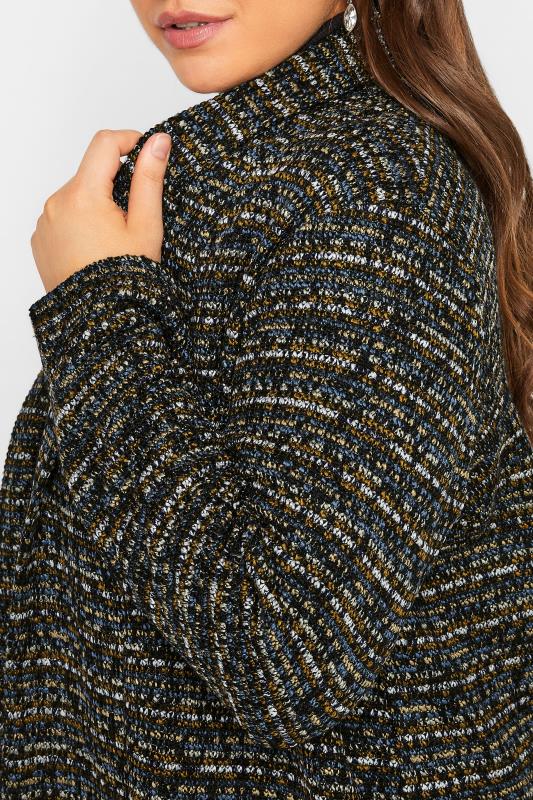 Curve Plus Size Black Textured Cardigan | Yours Clothing  5