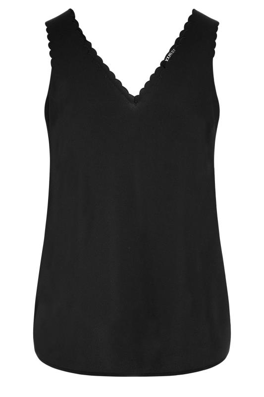 YOURS Plus Size Black Trim Cami Top | Yours Clothing 5