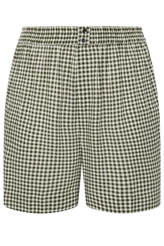  YOURS Curve Brown Gingham Shorts