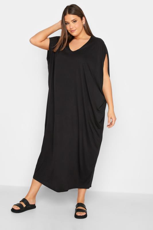 stykke pilot Begrænsning YOURS Plus Size Black Double Layered Dress | Yours Clothing