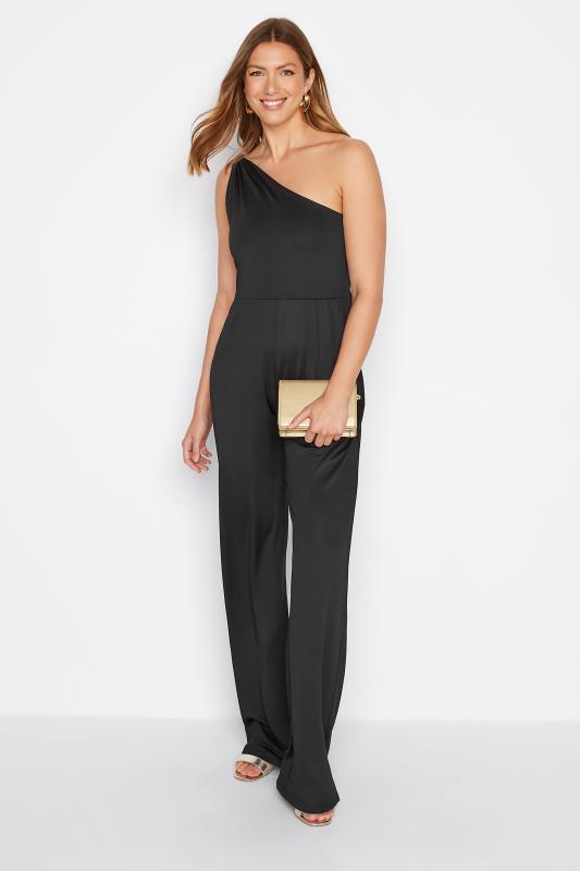 LTS Tall Women's Black Cold Shoulder Jumpsuit | Long Tall Sally  2