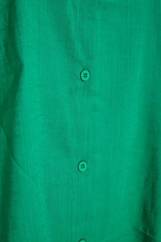 Curve Green Oversized Beach Shirt 5
