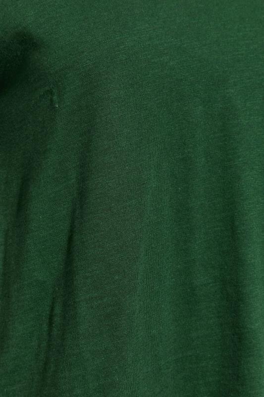 Petite Forest Green V-Neck Long Sleeve Top | PixieGirl 4