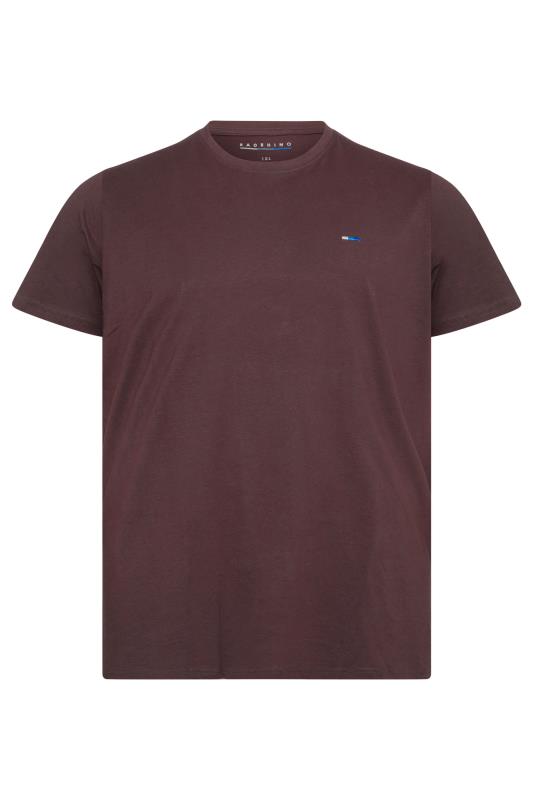 BadRhino Big & Tall Burgundy Red Plain T-Shirt 2