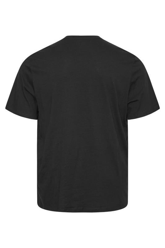 JACK & JONES Big & Tall Black Brady T-Shirt 3