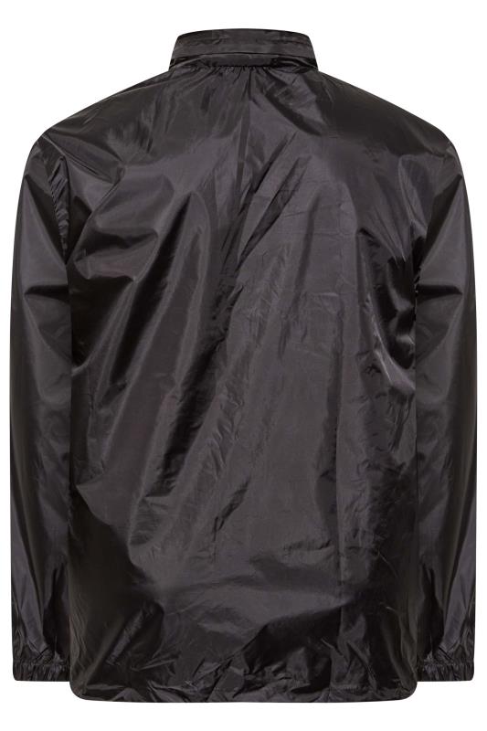 D555 Big & Tall Black Pack Away Waterproof Jacket | BadRhino 7