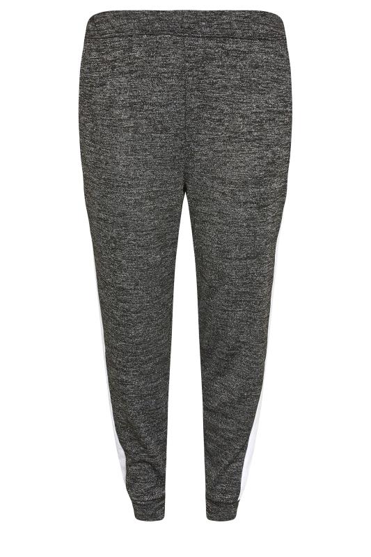 Plus Size Charcoal Grey Stripe Lounge Joggers | Yours Clothing 4