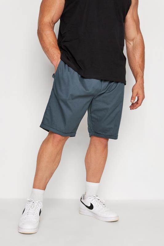 Großen Größen  BadRhino Big & Tall Navy Blue Cotton Shorts