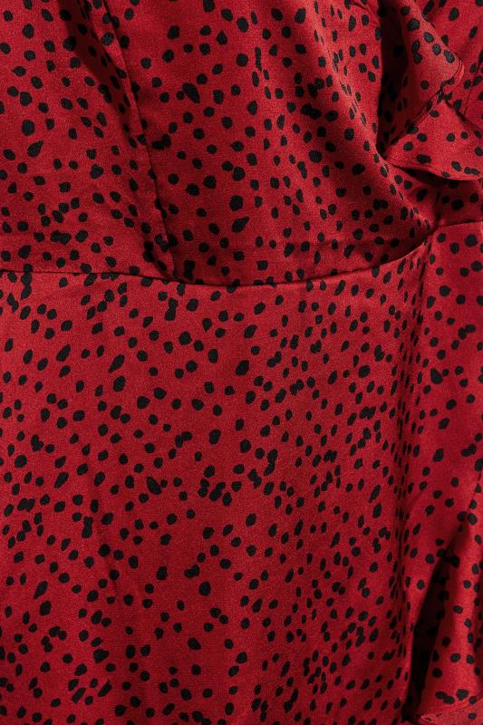 Plus Size Red Polka Dot Dress | Yours London 5