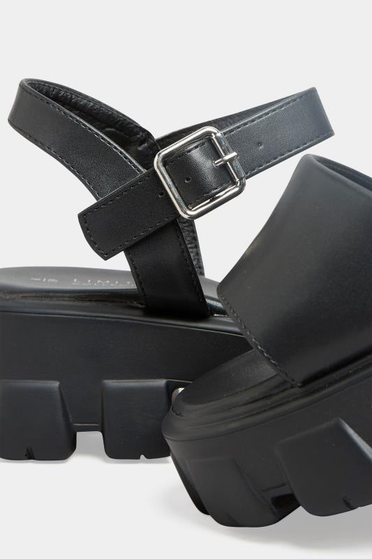 LIMITED COLLECTION Black Chunky Platform Sandals In Extra Wide EEE Fit_D.jpg