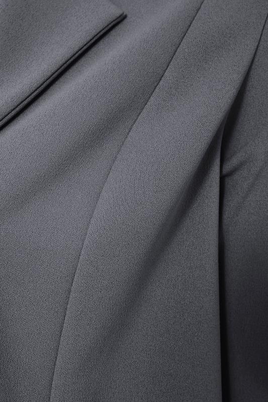 Curve Charcoal Grey Longline Blazer 6