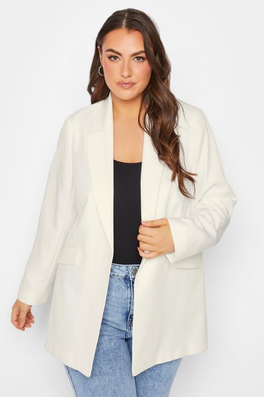  Grande Taille YOURS Curve White Tailored Blazer