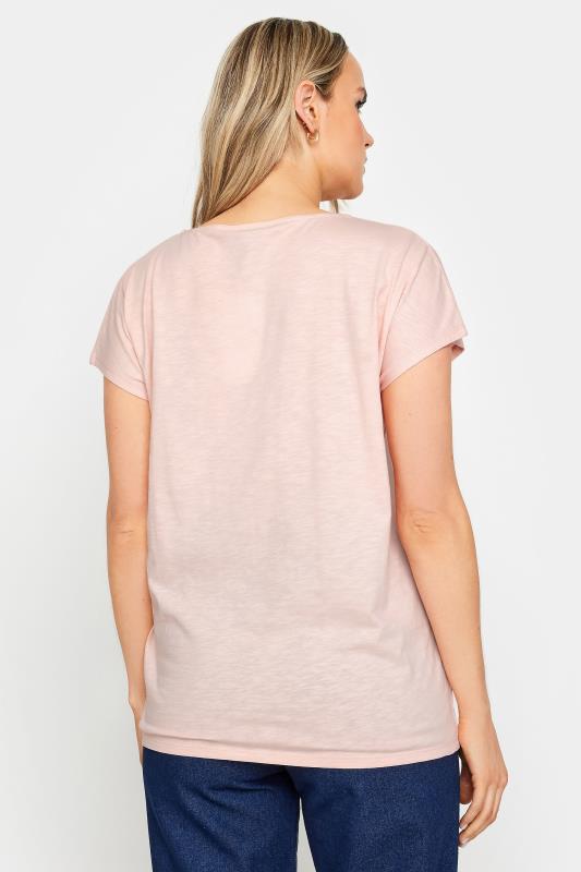 LTS Tall Womens Blush Pink Short Sleeve T-Shirt | Long Tall Sally 3