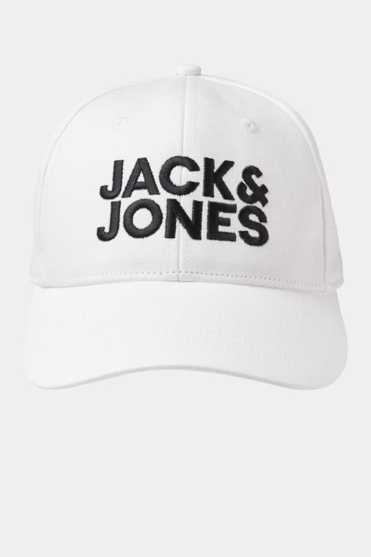 JACK & JONES White & Black Baseball Cap | BadRhino 2