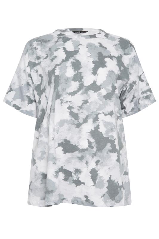LIMITED COLLECTION Plus Size Grey Camo Print T-Shirt | Yours Clothing 6