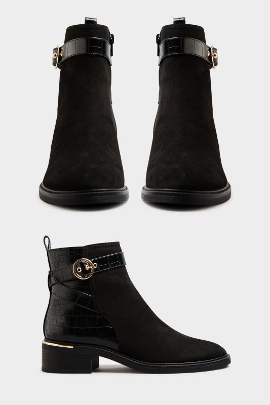 LTS Black Buckle Strap Ankle Boots_A.jpg