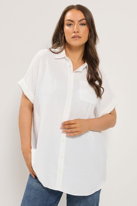  YOURS camisa blanca con manga sisa