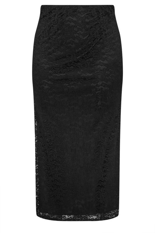 Black lace skirt xl best sale