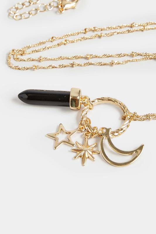 Gold Celestial Charm Necklace 4